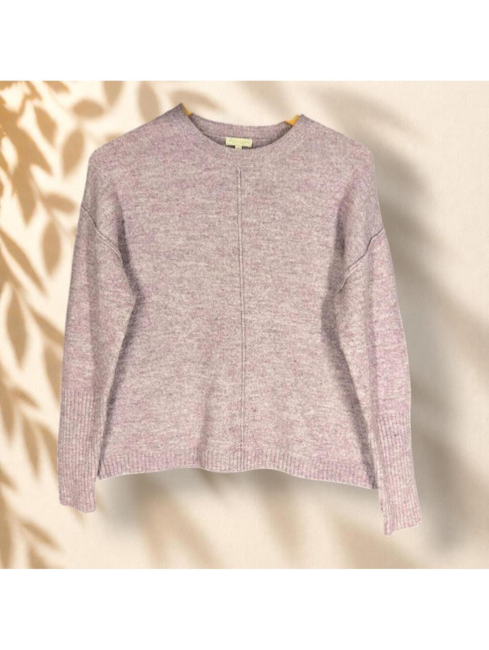 Legendary Sweater Pullover Women S Small Purple Knit Long Sleeve Crew Neck Cozy